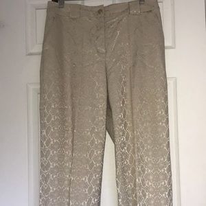 ST JOHN jacquard pants trousers size 8